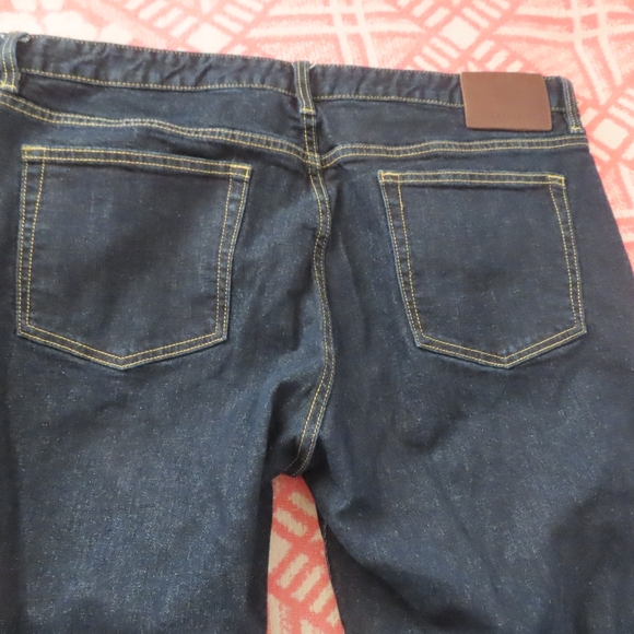 Dapper Boi Men’s Slim Fit Indigo Jeans Size 40 Dark Wash (41x31) - Picture 4 of 7